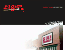 Tablet Screenshot of ftworthsigns.net
